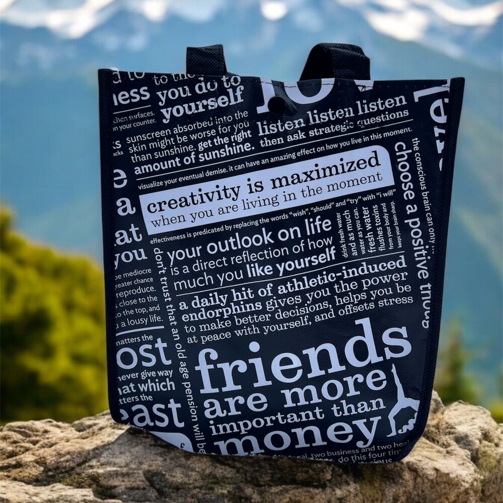 Lululemon Black Manifesto tote: set of 2.
